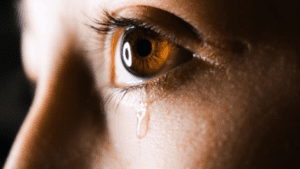 woman crying